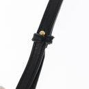 CELINE Trio Small Shoulder Bag Leather Black Gold Auth bs31212-9