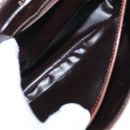 CELINE Shoulder Bag Leather Brown Gold Auth bs31214-11