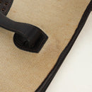 HERMES Evelyn 2 PM Shoulder Bag Leather Canvas Beige Gold Auth bs31216-24