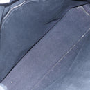 HERMES Toroca Horizontal MM Hand Bag Canvas Black Brown Auth bs31217-11