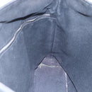 HERMES Toroca Horizontal MM Hand Bag Canvas Black Brown Auth bs31217-17