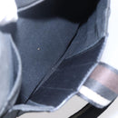 HERMES Toroca Horizontal MM Hand Bag Canvas Black Brown Auth bs31217-12