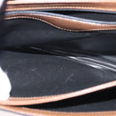 TIFFANY&Co. Hand Bag Canvas Leather Black Gold Auth bs31218-17