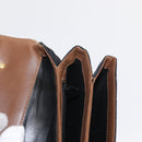 TIFFANY&Co. Hand Bag Canvas Leather Black Gold Auth bs31218-18