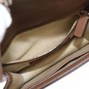 VALENTINO Studs Chain Shoulder Bag Leather Brown Gold Auth bs31220-22