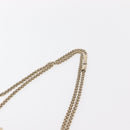 VALENTINO Studs Chain Shoulder Bag Leather Brown Gold Auth bs31220-8