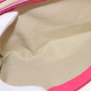 VALENTINO Studs Chain Shoulder Bag Leather Pink Gold Auth bs31221-11