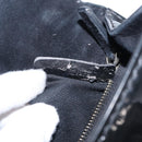 VALENTINO Studs Chain Shoulder Bag Enamel Black Silver Auth bs31222-12