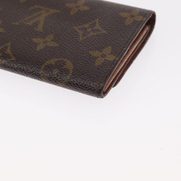 LOUIS VUITTON Monogram Porte Monnaie Zip Wallet M61735 LV Auth bs31236