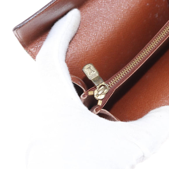 LOUIS VUITTON Monogram Porte Monnaie Zip Wallet M61735 LV Auth bs31236