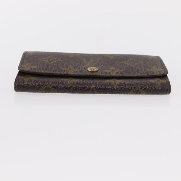 LOUIS VUITTON Monogram Porte Monnaie Zip Wallet M61735 LV Auth bs31236