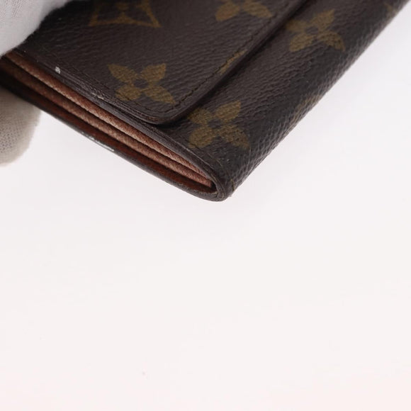 LOUIS VUITTON Monogram Porte Monnaie Zip Wallet M61735 LV Auth bs31236