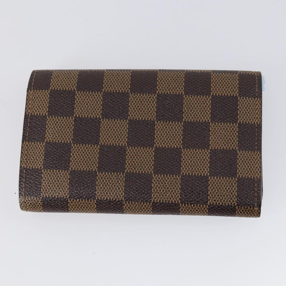 LOUIS VUITTON Monogram Damier Ebene Wallet 3 Set LV Auth bs31237