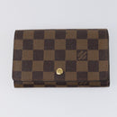 LOUIS VUITTON Monogram Damier Ebene Wallet 3 Set LV Auth bs31237-9