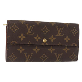 LOUIS VUITTON Pochette Porte Monnaie Credit Long Wallet M61726 LV Auth bs31242
