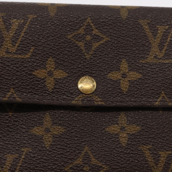 LOUIS VUITTON Pochette Porte Monnaie Credit Long Wallet M61726 LV Auth bs31242