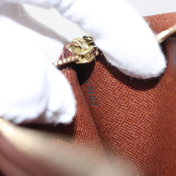 LOUIS VUITTON Pochette Porte Monnaie Credit Long Wallet M61726 LV Auth bs31242