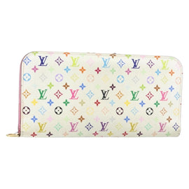 LOUIS VUITTON Multicolor PortefeuilleInsolite Wallet White M93750 Auth bs31244
