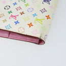 LOUIS VUITTON Multicolor PortefeuilleInsolite Wallet White M93750 Auth bs31244-11