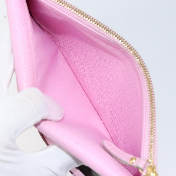 LOUIS VUITTON Multicolor PortefeuilleInsolite Wallet White M93750 Auth bs31244