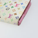 LOUIS VUITTON Multicolor PortefeuilleInsolite Wallet White M93750 Auth bs31244-8