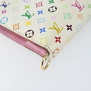 LOUIS VUITTON Multicolor PortefeuilleInsolite Wallet White M93750 Auth bs31244-9