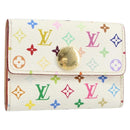 LOUIS VUITTON Multicolor Porte Monnaie Cozy Coin Purse White M60006 Auth bs31245-1