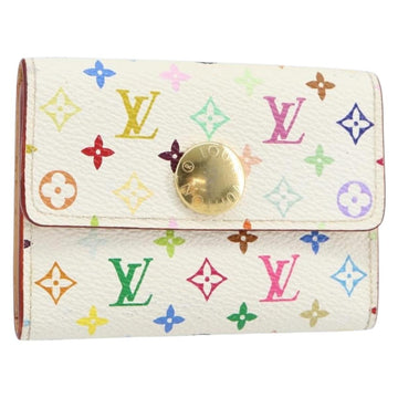 LOUIS VUITTON Multicolor Porte Monnaie Cozy Coin Purse White M60006 Auth bs31245