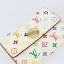 LOUIS VUITTON Multicolor Porte Monnaie Cozy Coin Purse White M60006 Auth bs31245-17