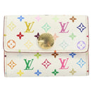 LOUIS VUITTON Multicolor Porte Monnaie Cozy Coin Purse White M60006 Auth bs31245-13