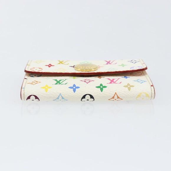 LOUIS VUITTON Multicolor Porte Monnaie Cozy Coin Purse White M60006 Auth bs31245