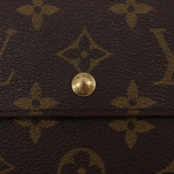 LOUIS VUITTON Monogram Porte Tresor Etui Papie Wallet M61202 LV Auth bs31247