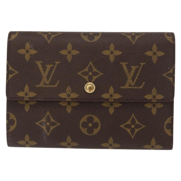LOUIS VUITTON Monogram Porte Tresor Etui Papie Wallet M61202 LV Auth bs31247