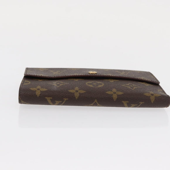 LOUIS VUITTON Monogram Porte Tresor Etui Papie Wallet M61202 LV Auth bs31247