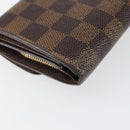LOUIS VUITTON Damier Ebene Portefeuille Joy Bifold Wallet N60034 LV Auth bs31248-16