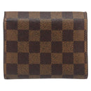 LOUIS VUITTON Damier Ebene Portefeuille Joy Bifold Wallet N60034 LV Auth bs31248-2
