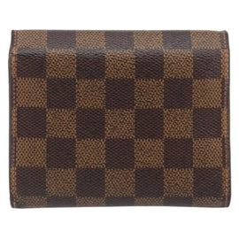 LOUIS VUITTON Damier Ebene Portefeuille Joy Bifold Wallet N60034 LV Auth bs31248 - 0