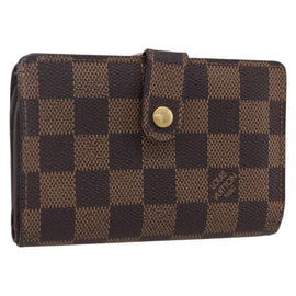 LOUIS VUITTON Damier Ebene Portefeuille Viennois Wallet N61674 LV Auth bs31250