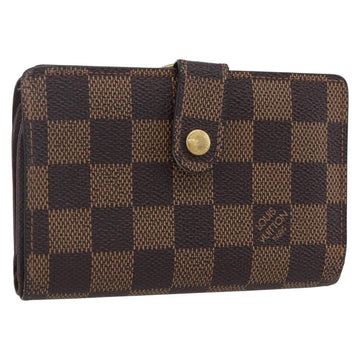 LOUIS VUITTON Damier Ebene Portefeuille Viennois Wallet N61674 LV Auth bs31250