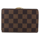 LOUIS VUITTON Damier Ebene Portefeuille Viennois Wallet N61674 LV Auth bs31250-2