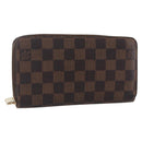 LOUIS VUITTON Damier Ebene Zippy Wallet Long Wallet N41661 LV Auth bs31251-1