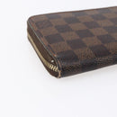 LOUIS VUITTON Damier Ebene Zippy Wallet Long Wallet N41661 LV Auth bs31251-16