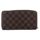 LOUIS VUITTON Damier Ebene Zippy Wallet Long Wallet N41661 LV Auth bs31251-2