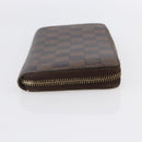 LOUIS VUITTON Damier Ebene Zippy Wallet Long Wallet N41661 LV Auth bs31251-3