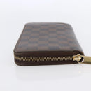 LOUIS VUITTON Damier Ebene Zippy Wallet Long Wallet N41661 LV Auth bs31251-4