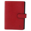LOUIS VUITTON Taiga Agenda PM Day Planner Cover Red Akajou R2004E Auth bs31254-13