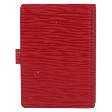 LOUIS VUITTON Taiga Agenda PM Day Planner Cover Red Akajou R2004E Auth bs31254 - 0