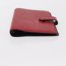 LOUIS VUITTON Taiga Agenda PM Day Planner Cover Red Akajou R2004E Auth bs31254-7
