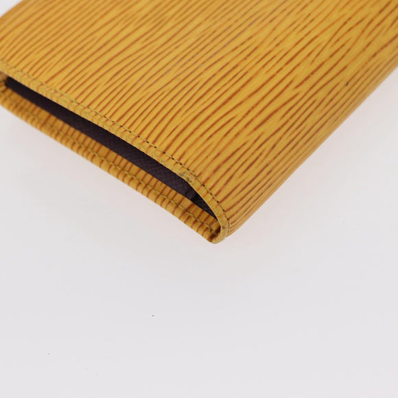 LOUIS VUITTON Epi Continental Viennois Long Wallet Yellow M63259 LV Auth bs31255