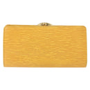 LOUIS VUITTON Epi Continental Viennois Long Wallet Yellow M63259 LV Auth bs31255-2